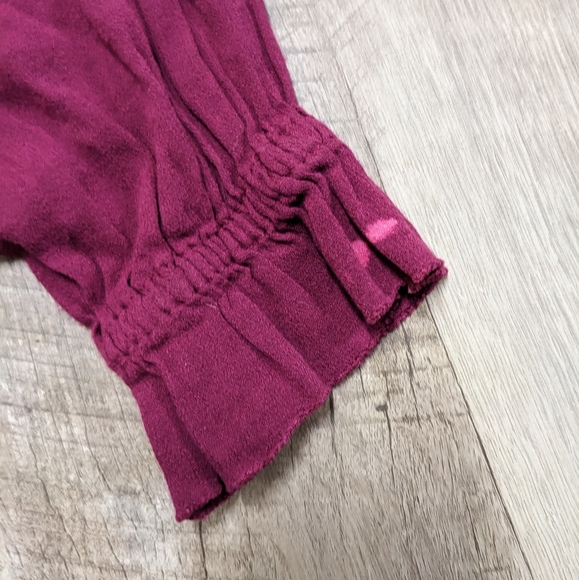 Lucky Brand Purple V Neck Long Sleeve Blouse - Picture 10 of 16